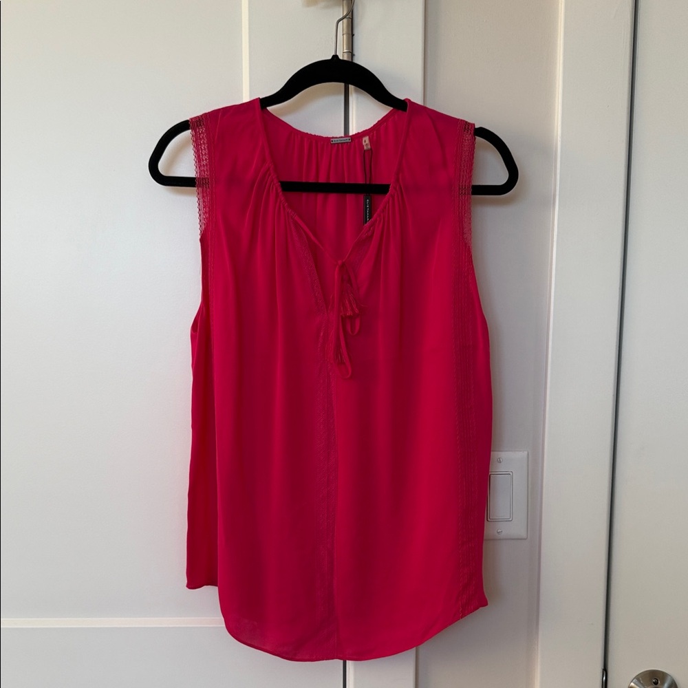 Elie Tahari Vibrant Pink Sleeveless Blouse